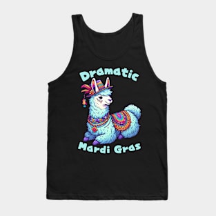 Mardi Gras Llama Tank Top